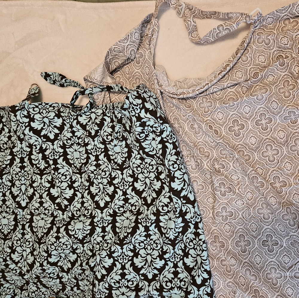 Two Nursing Covers and Set Of 4 Nursing Pads